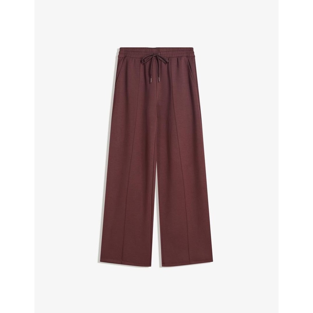 JLUXLABEL Chocolate Brown Wide Leg Pants Size S‎ NWT High Rise Lounge Trousers